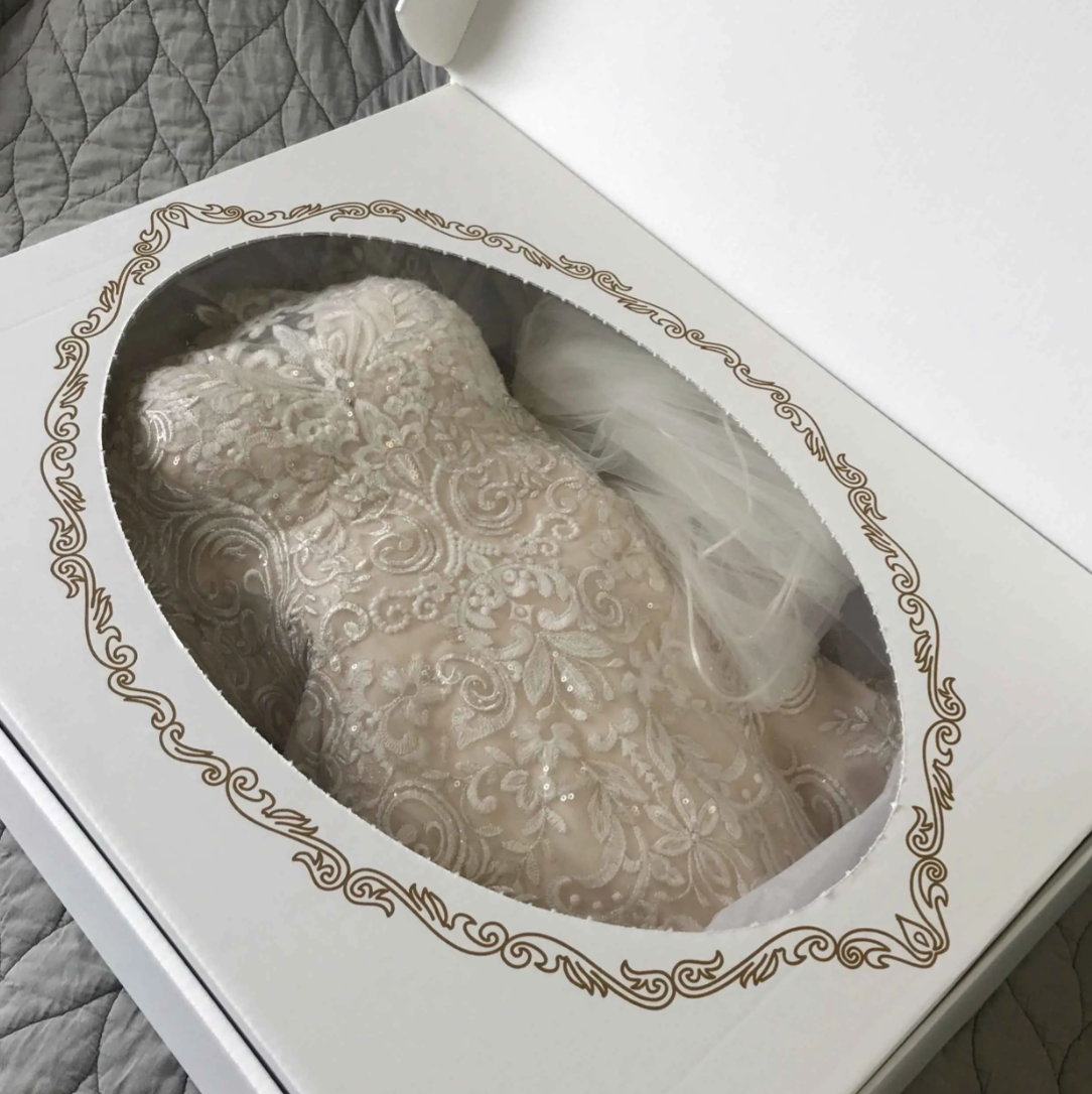 How should I store my wedding dress after the wedding