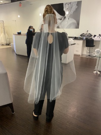 Paris by Debra Moreland Fine Feathers Veil #0 default Ivory thumbnail