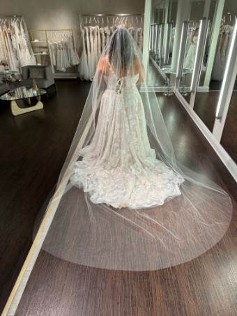 Paris by Debra Moreland Casino Veil #0 default Ivory Shimmer thumbnail