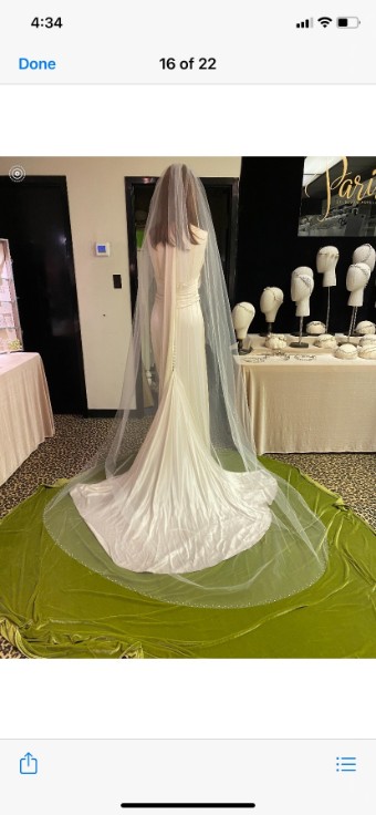 Paris by Debra Moreland Sandpiper Veil #0 default IV/BRight White Pearls thumbnail