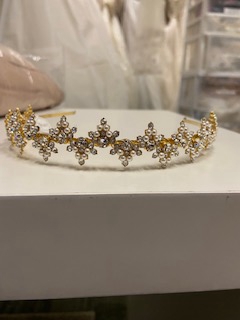 Paris by Debra Moreland Carnival of Venice Headband #0 default Gold/Lt Ivory thumbnail
