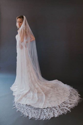 Untamed Petals Parisian Veil #1 default Ivory thumbnail