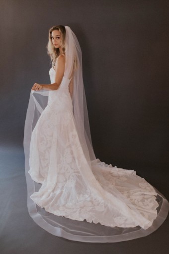 Untamed Petals Smith Veil- Two Tier #0 default Ivory thumbnail