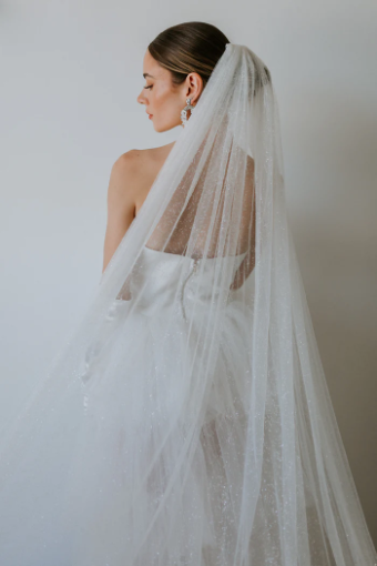 Untamed Petals Candlelight Sparkle Veil #0 default Ivory thumbnail