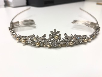 Paris by Debra Moreland Satin Doll Tiara-Discontinued #0 default S/I/C thumbnail