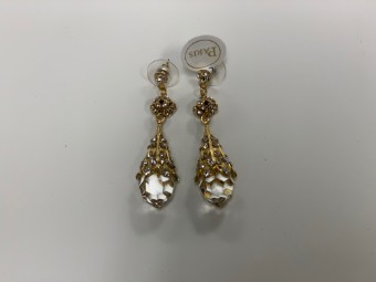 Paris by Debra Moreland My Blue Heaven Earrings #0 default Gold/Clear thumbnail