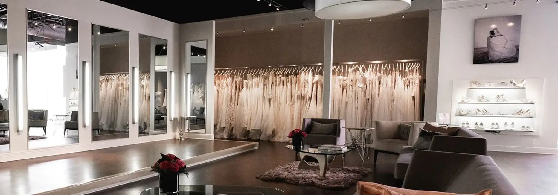 Interior of Solutions Bridal, Orlando bridal shop